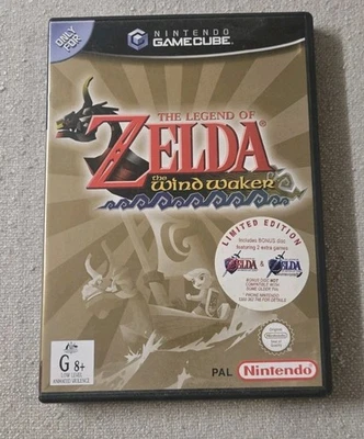 Zelda Wind Waker Limited Edition GameCube PAL AUS 2 Disc CIB Tested And Ocarina - image 1 of 4
