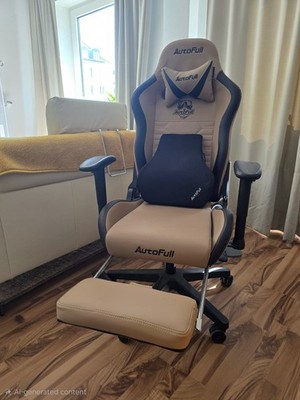gaming-stuhl mit fußstütze