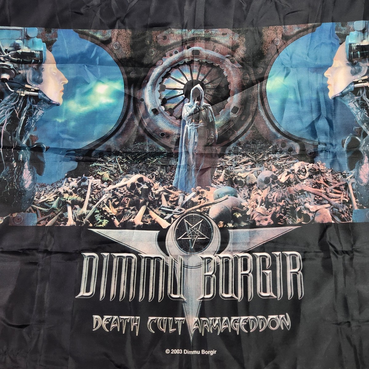 2003 Dimmu Borgir Black Metal Flag Banner Tapestry Hanging 42x30