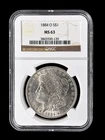 1884 O $1 Morgan Silver One Dollar MS63 New Orleans NGC