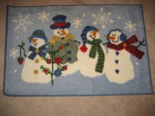 Christmas Snowmen Rug
