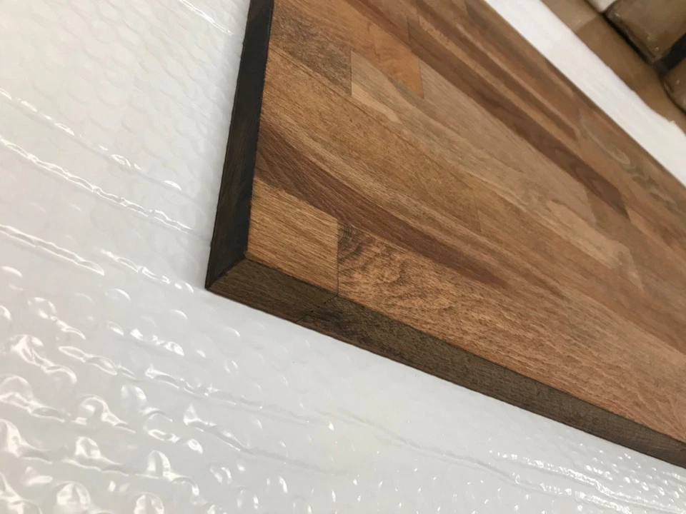 WALNUT Top Cover Panel for Ikea Kallax 2 Cube | Solidwood Beech | 76.5cm x 39cm - Image 4 of 4