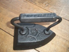 Antique #6 Lbs Sad Iron Late 1800's Cast Iron Geneva ILL Stamped Decor