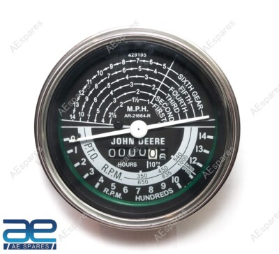 Tachometer-Anzeige Schwarz Für John Deere 50 60 70 520 530 620 630 720 730 S2u