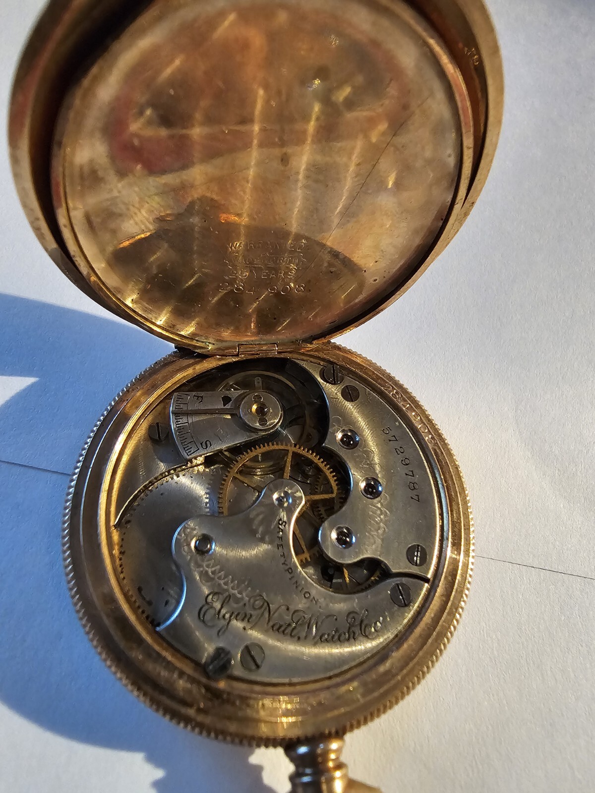 Vintage Elgin Goldtone Pocket Watch Not Working eBay