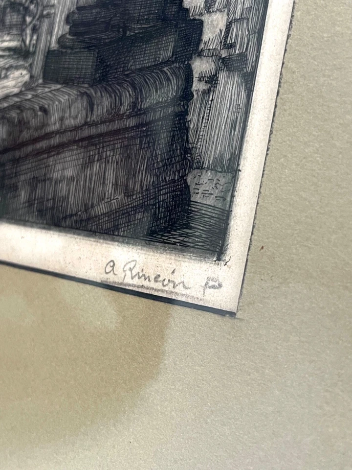 DIBUJO A LÁPIZ ARTE ORIGINAL VINTAGE 16x19 Foto 4 de 4