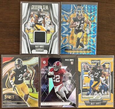Najee Harris 5 Card Lot - Including Patch Card