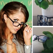 Hot Fashion Mens Womens Clear Lens Fake Glasses Unisex Black Frame New Look
