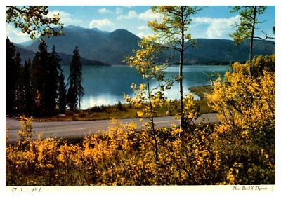 postcard Jackson Lake near Lizard Point Grand Teton National Park Wy. A8338