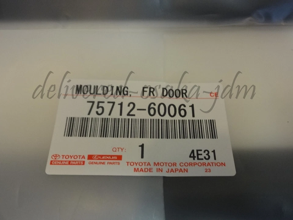 Genuine Toyota Land Cruiser Prado Lexus GX470 Front Rear Door Belt Moulding JDM Foto 3 de 4