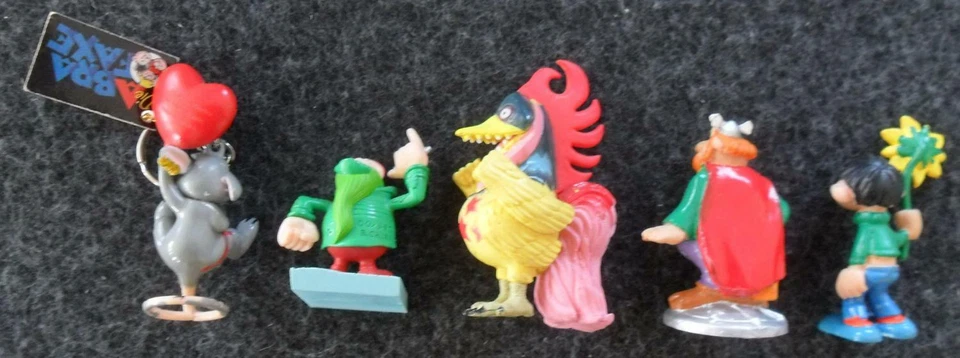 4x Sammelfiguren + Anhänger Abrafaxe - Majestix, Gaston, Shoujou, ... - Bild 2 von 2