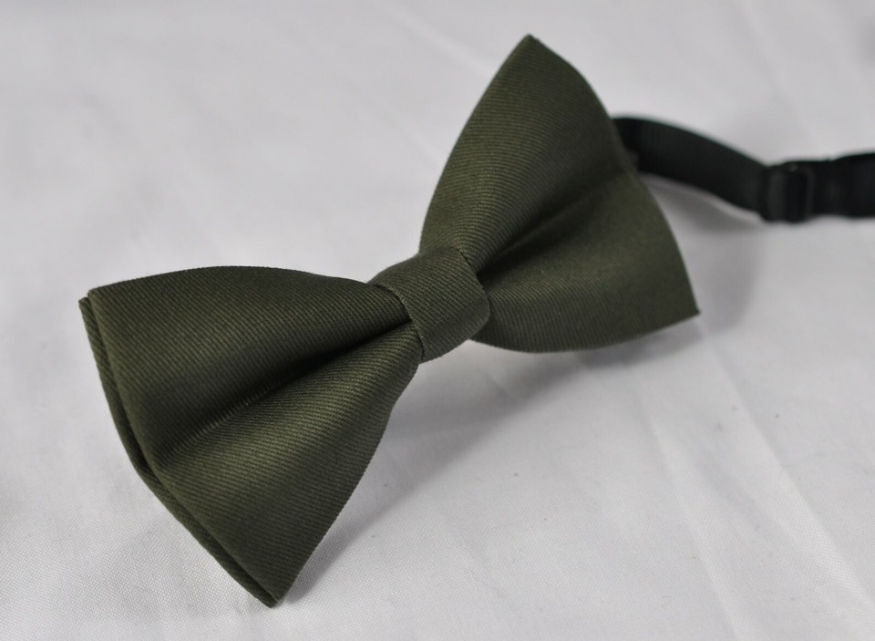 Tree Bow Hanger Hunter Green Cotton Bow Tie & Suspenders Set - Clip-On, Handmade In Australia (All Ages) Mens Button Suspenders Braces - Foto 14