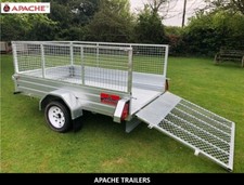 Brand New Heavy Duty 750KG Apache 8ft x 5ft Bed with Loading Ramp & cage Kit