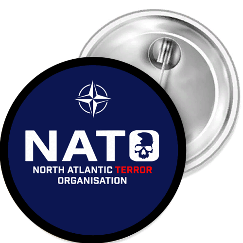 NATO-North Atlantic Terror Organ Button Anstecker Aufkleber Flaschenöffn Spiegel NATO-North Atlantic Terror Organ Button Anstecker Aufkleber Flaschenöffn Spiegel