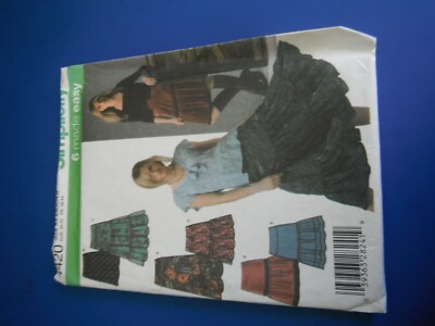 Simplicity 4420 Misses abgestufte & schräge Röcke Nähmuster Gr. 8-16 ungeschnitten