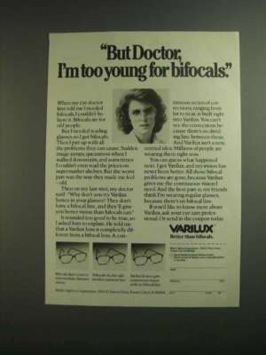 1984 Varilux Lenses Ad - I'm Too Young for Bifocals