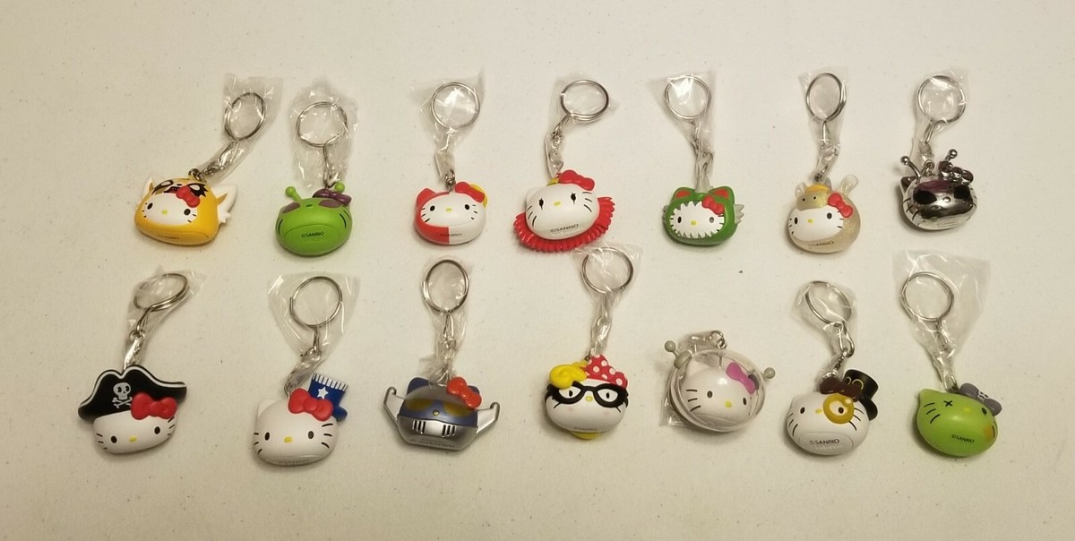 Hello Kitty Time to Shine KeyChain Kidrobot Zombie Aggretsuko Prez