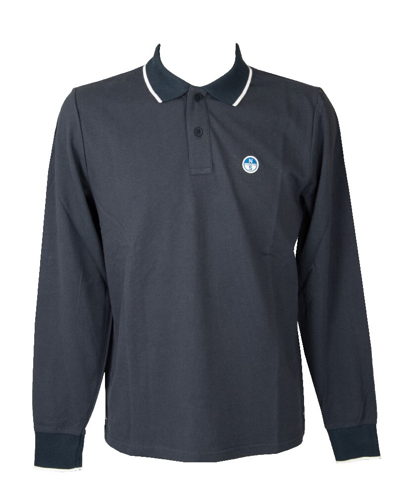 Поло uomo СЕВЕРНЫЕ ПАРУСА maglietta manica lunga con colletto e bottoni articolo 692 17590₽