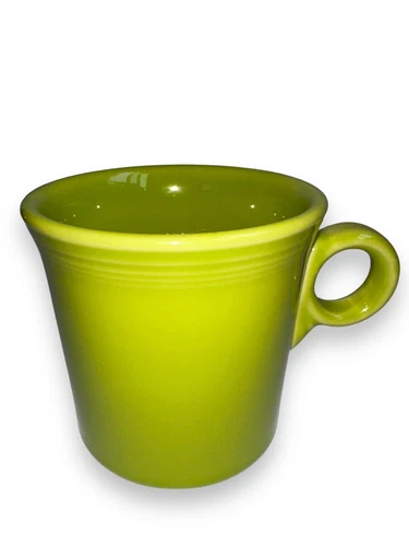 Fiestaware Lemongrass Tea Cup Homer Laughlin HLC Lime Green Ceramic Coffee Mug