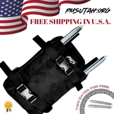 Motorcycle MX Tool Bag Fender Pack Inner Tube Tire Repair With 4 Crow Bar Iron