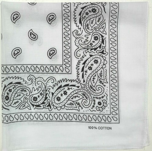 Bandana Paisley Kopftuch Halstuch Nase Mund Maske Tuch Biker 100% Baumwolle - Bild 5 von 8