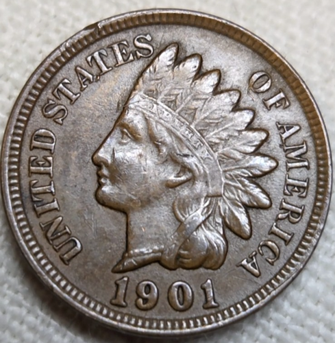 1901 Indian Cent XF. Breaking Up Sets. True Auction (H21)