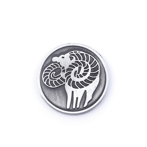 Monedas de metal de los siete pecados capitales dragón halcón serpiente zorro grizzly cabra jabalí - Imagen 7 de 20