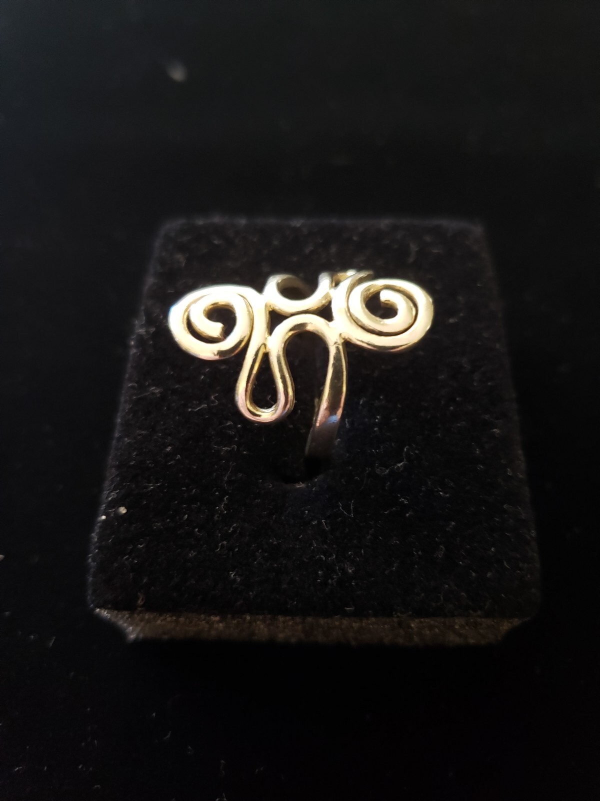 Solid 925 Sterling Silver Spiral Swirl Design Ful… - image 2