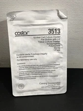 Costar 3513 12 Well Cell Culture Cluster Flat Bottom w/ Lid