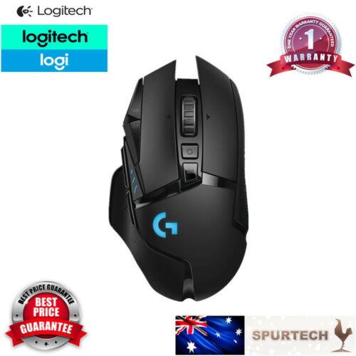 Logitech G502 Wireless Lightspeed Gaming Mouse Tunable Hero 16K DPI RGB Black - Picture 1 of 1