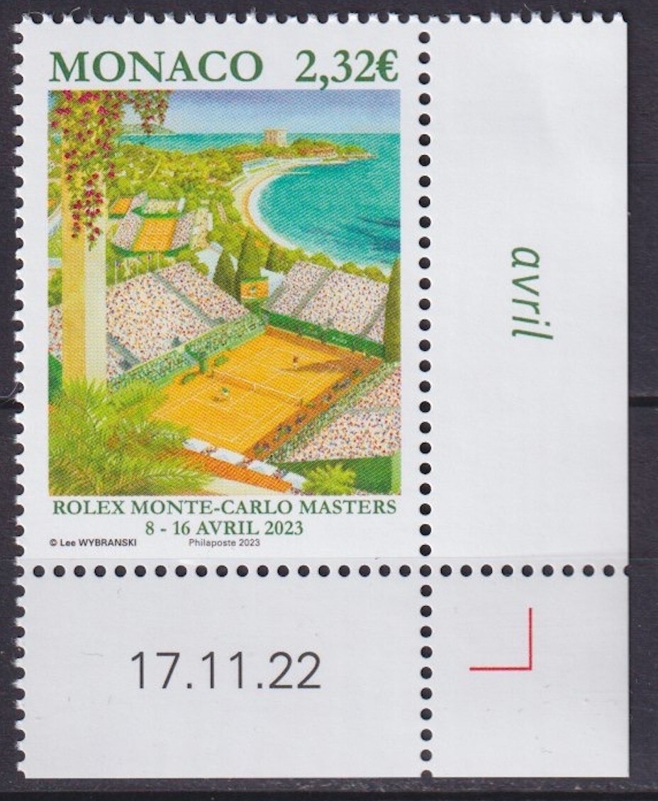 Monaco 2023 Sport, Tennis, Monte Carlo Rolex Masters MNH**