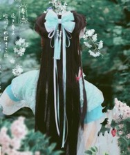 Chinese Ancient Long Ribbons Hanfu Hair Accessories Costume Bow Headdress