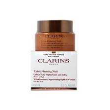 CLARINS EXTRA-FIRMING WRINKLE CONTROL,REGENERATING NIGHT CREAM DRY SKIN 50ML