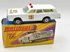 MATCHBOX LESNEY No55E MERCURY POLICE CAR NM SHIELD STICKERS ORIGINAL H TYPE BOX