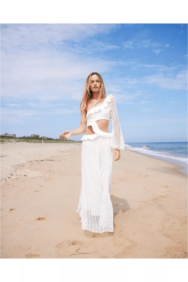 strapless open back dress Patbo Dune Jersey One Shoulder Gown main image 0