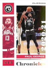Paul George 2020-21 Panini Chronicles Basketball Chronicles Base Card #37 LAC