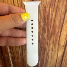 Genuine Apple Watch Silicon Sport Band 38/40mm White S/M