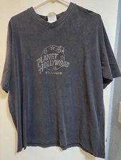 Vintage 1998 Planet Hollywood st.louis Black Short Sleeve Shirt Size XL
