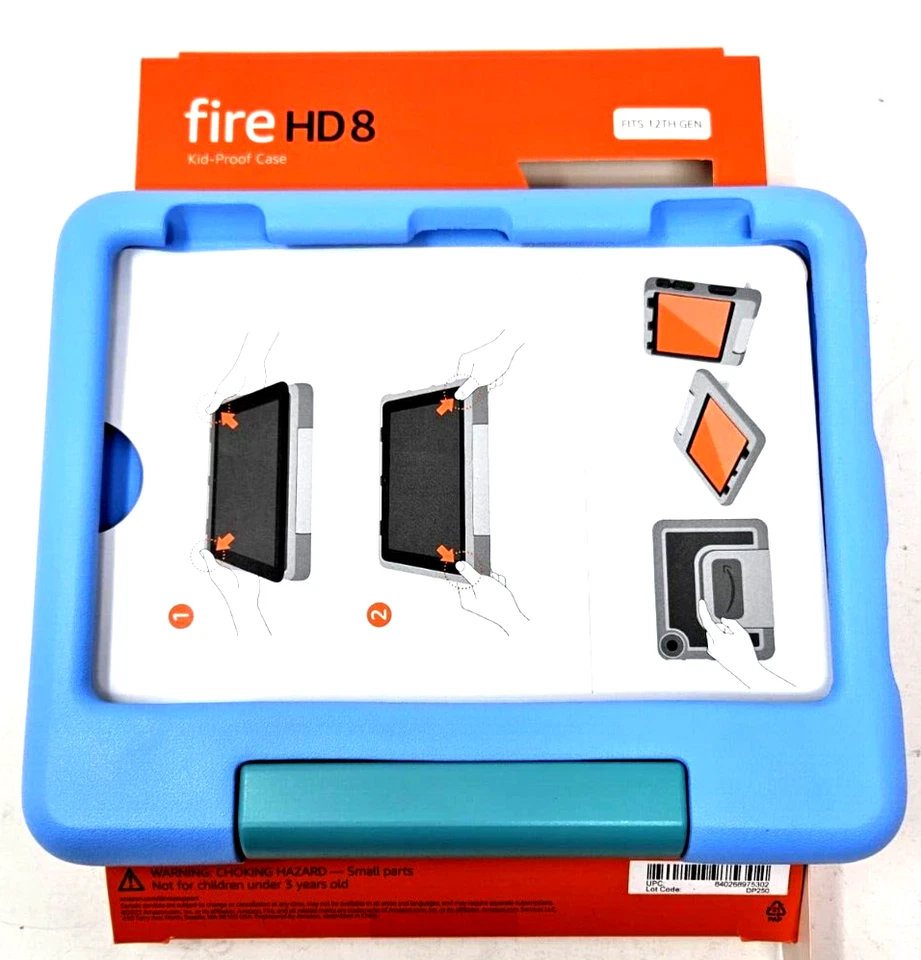 Amazon Kid-Friendly Case for Fire HD 8 Tablet Compatible w/ 12th Gen 2022 - Image 2 of 4