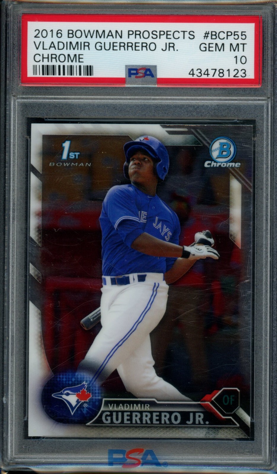 Vladimir Guerrero Jr. 2016 Bowman #BCP-55 Chrome Prospects Vladimir Guerrero Jr. 2016 Bowman #BCP-55 Chrome Prospects