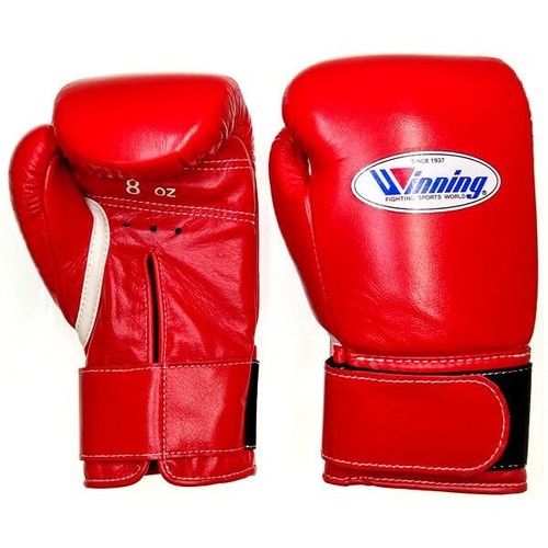 WINNING MS-200B Boxing Gloves Tape Pro Type Training RED 8 oz Japan NEW - Picture 1 of 2