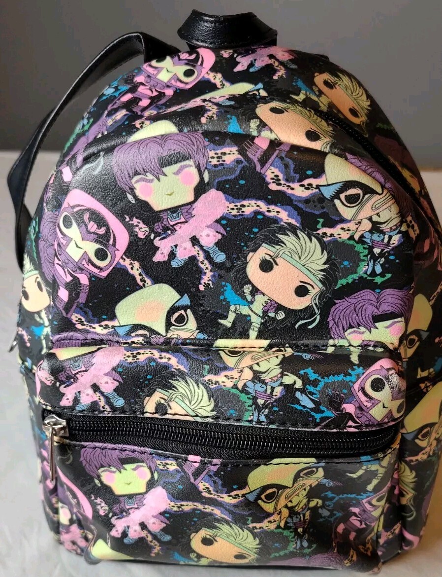 Loungefly Marvel X-Men Black Light Mini Backpack Featuring Wolverine Magneto Gambit-image