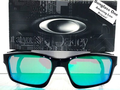 NEW Oakley CHAINLINK Black Ink POLARIZED Galaxy Jade Lens Sunglass