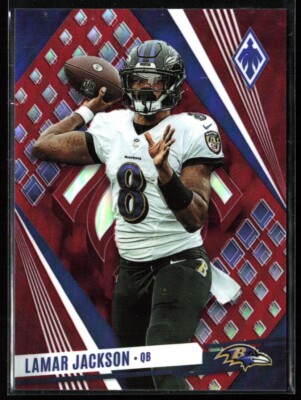 2023 Panini Phoenix - Red Seismic Variation #12 Lamar Jackson /199