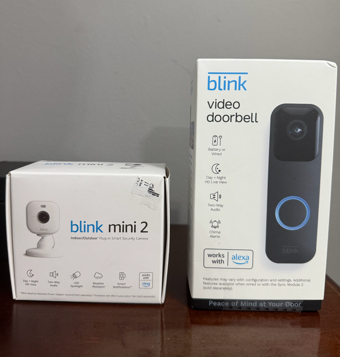 BRAND NEW ✅ Blink Video Doorbell + Blink Mini 2 BUNDLE ✅ SHIPS ASAP