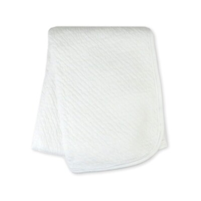 NEU Honest Baby 100 % Bio-Baumwolle Matelassé Empfangsdecke weiß 32'' x 32''