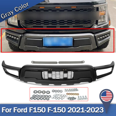 Front Bumper Center Cover Lower Grille For 2021-2023 Ford F-150 & Raptor – Textured Black ABS, Direct Fit
