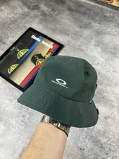 Vintage Oakley Cap Software Panama Y2K Outdoor Navy Baseball Bucket Hat USA