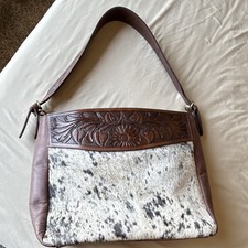 American Darling Animal Print Shoulder Bag Zip Pockets Western
