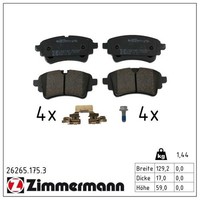 Zimmermann BremsbelÄGe Bremsbelagsatz Hinten Passend FüR Audi A4 A5 A6 A7